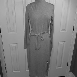 ☆Magnolia Skye, L, crew neck belted womens dress